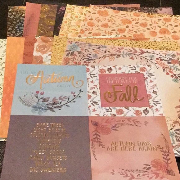 Scrapbook Other - Autumn 🍂 Loose Scrapbook Paper Bundle